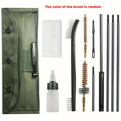 10 Piece Tactical Cleaning Kit 22 223 556 Cartridges Nylon Brush Pouch
