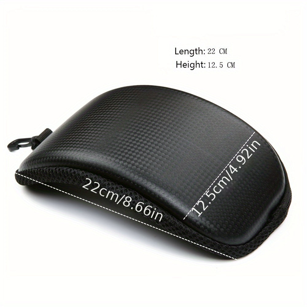 Skiing Snowboard Glasses Storage Box Zipper Hard Case Portable