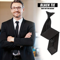 2pcs Men's Clip On Ties Neckties Business Banquets Parties Weddings