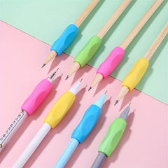 12pcs Pen Grips Silicone Finger Holder Ergonomic Writing Aid