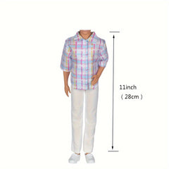 2 Sets Doll Clothes Tops Trousers Outfit for Boy Doll Accessories