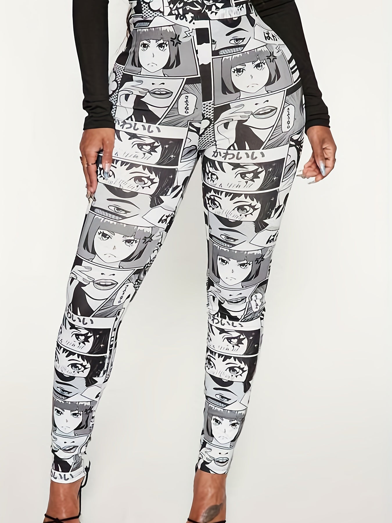  Women's Cartoon Print Leggings