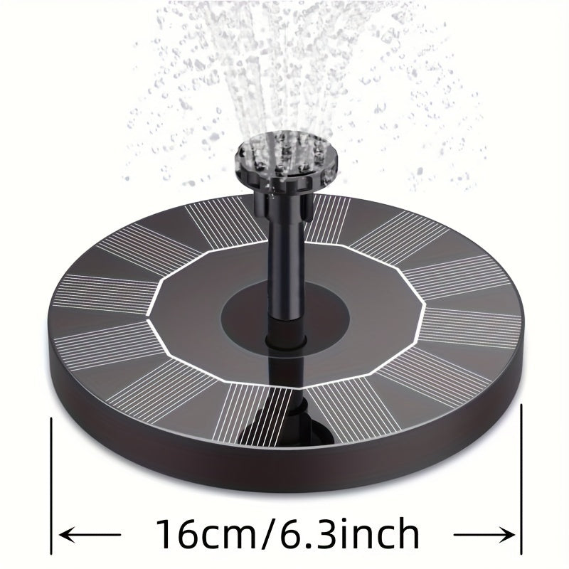 Solar Water Fountain w/ 6 Nozzles & Portable