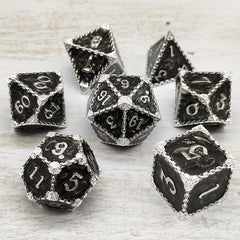 Metal Polyhedral Dice Set for D&D MTG RPG
