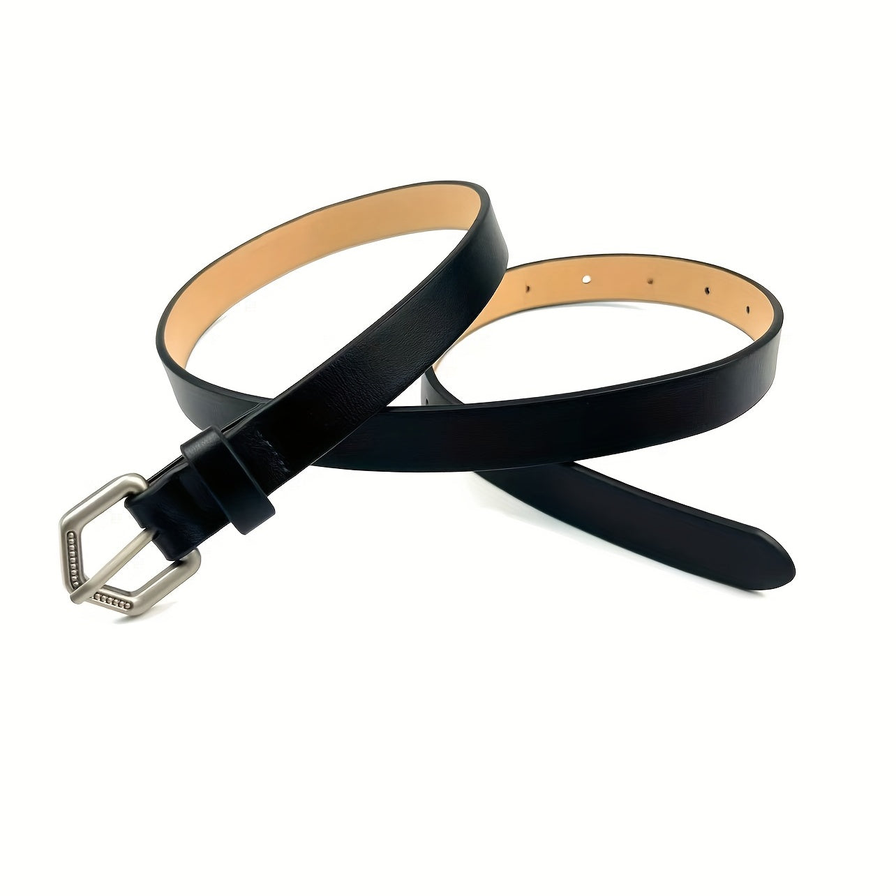 Vintage Arrow Buckle PU Belt Solid Casual Belt Unisex Jeans Pants Belt