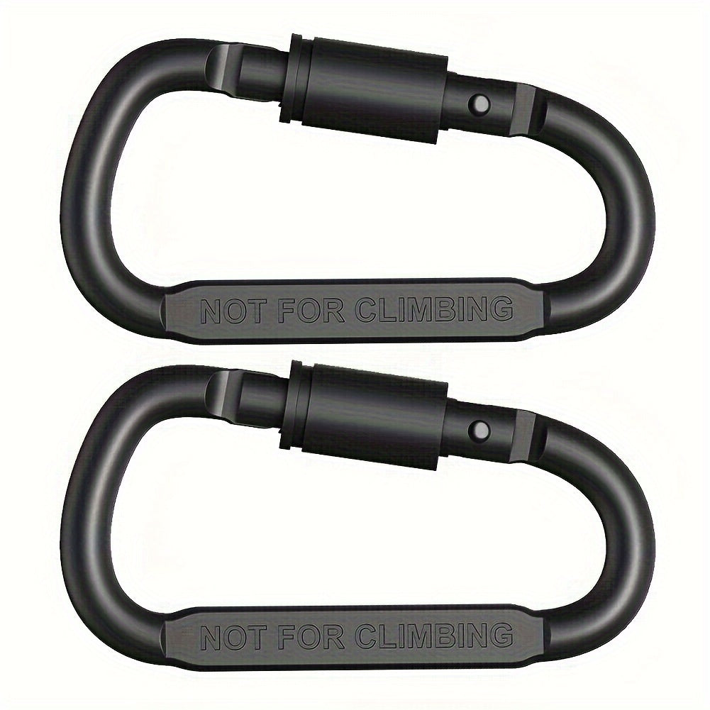 4pcs Aluminum D-ring Lock Buckle Backpack Water Cup Key Chain