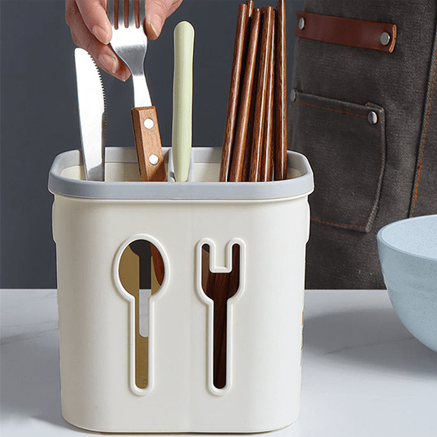 Multifunction Fork And Spoon Tableware Storage Rack Drain Rack