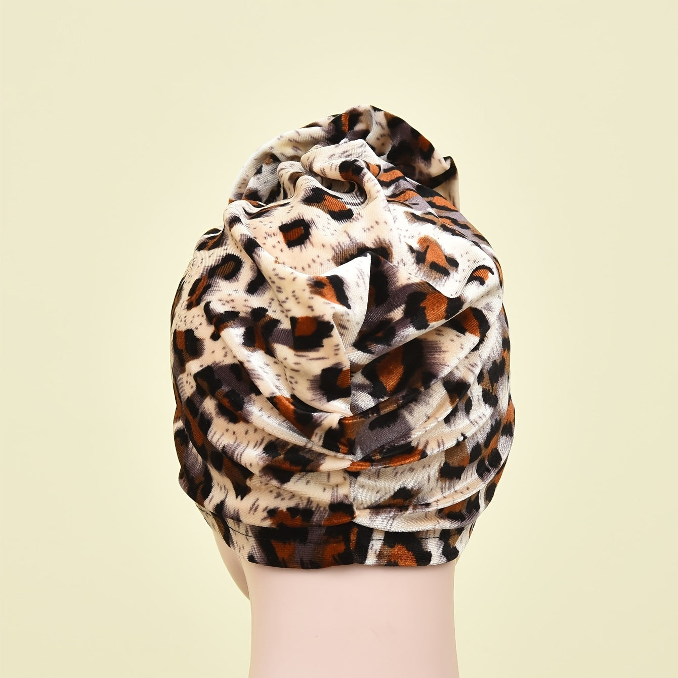 Leopard Print Bandana Cap for Women Girls