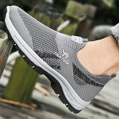 Men's Slip-On Walking Shoes Breathable Mesh Comfortable Sneakers