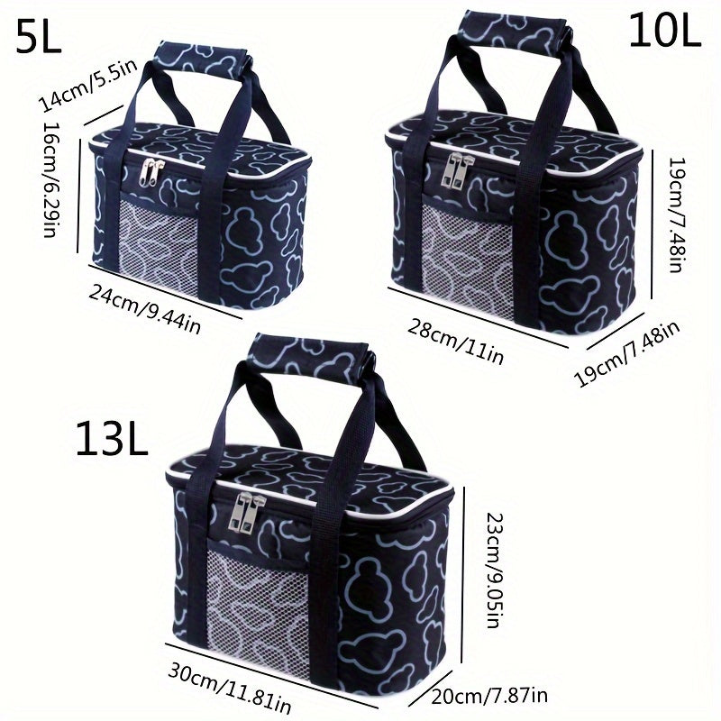 Portable Beverage Insulation Bag Waterproof Cooler Bento Bag