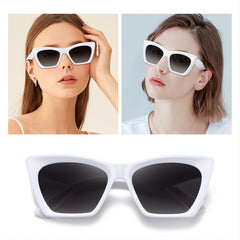Y2K Cat Eye Sunglasses Vintage Ladies Oversized Square Anti UV Beach
