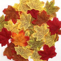 Thanksgiving Decoration Cloth Art Maple Leaf for Party Props