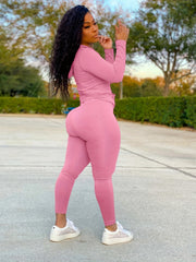 Blessed Print 2pc Set Hoodies & Skinny Pants