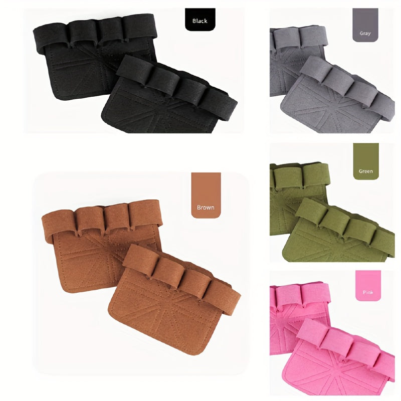 Cowhide Leather Weightlifting Gloves Half Finger Anti-slip Gloves