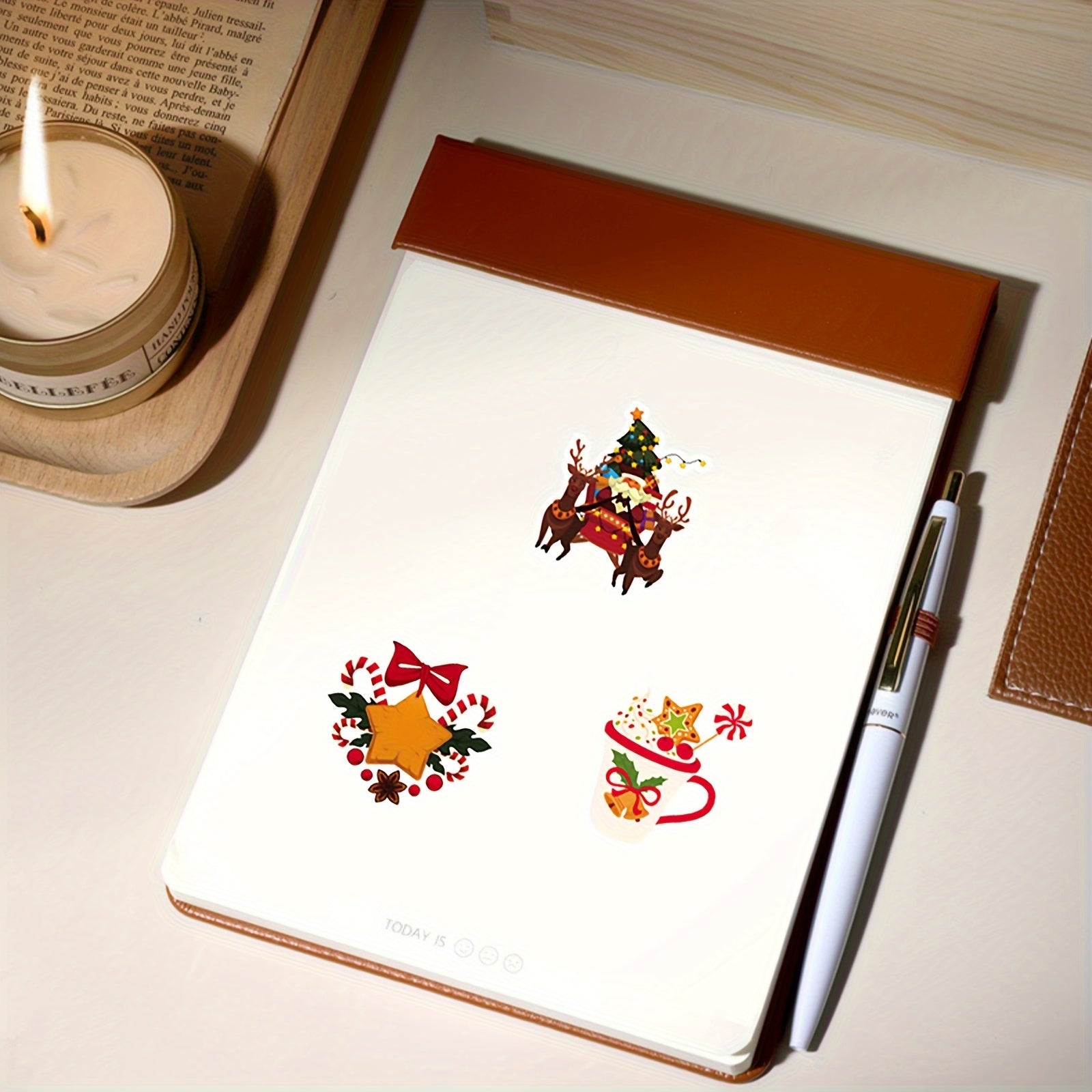 102pcs Christmas Cartoon Graffiti Stickers Diy Phone Case Car Skateboard Bike