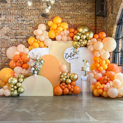 Orange & Yellow Balloon Garland Arch Kit for Baby Shower Birthday Party