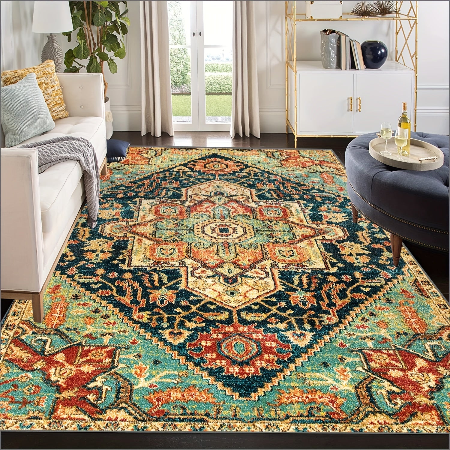 Portable Outdoor Rug for Indoor and Outdoor Use - Durable and Stylish Area Rug