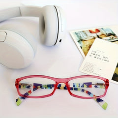 Pattern Print Light Blocking Reading Glasses For Women UV Protection