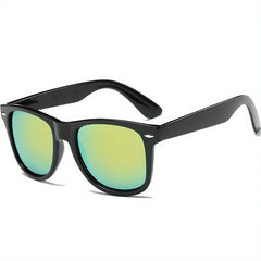 Square Frame Sunglasses Rivet Decor Glasses UV400