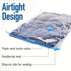 4pcs Vacuum Storage Bags Space Saver Bags for Comforters and Blanket