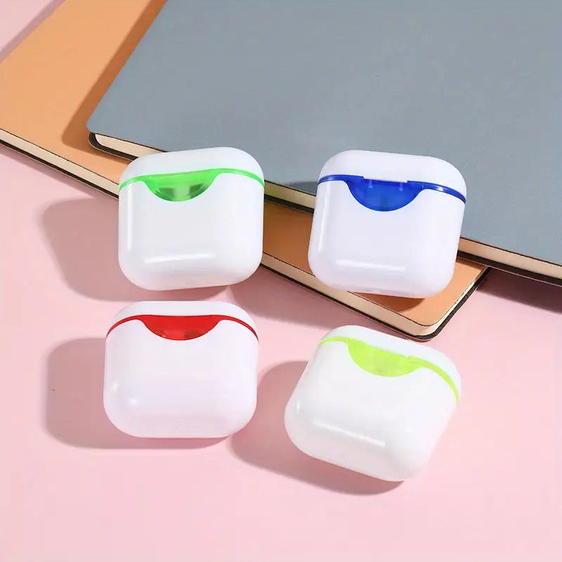 2pcs Dual Hole Pencil Sharpeners Large& Small Holes Compact Portable