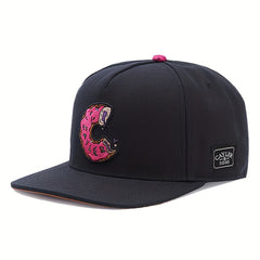 Donut Embroidery Snapback Hat Block Hip Hop Baseball Cap Unisex