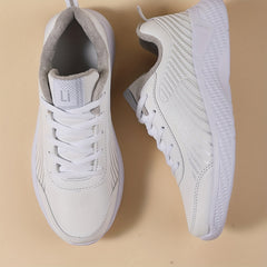 Women's Plush Lined Thermal Furry Running Shoes Casual Winter Sneakers