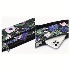 Floral Print Fanny Pack Lightweight Outdoor Sling Bag