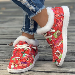 Women's Christmas Style Snow Boots Non Slip & Warm