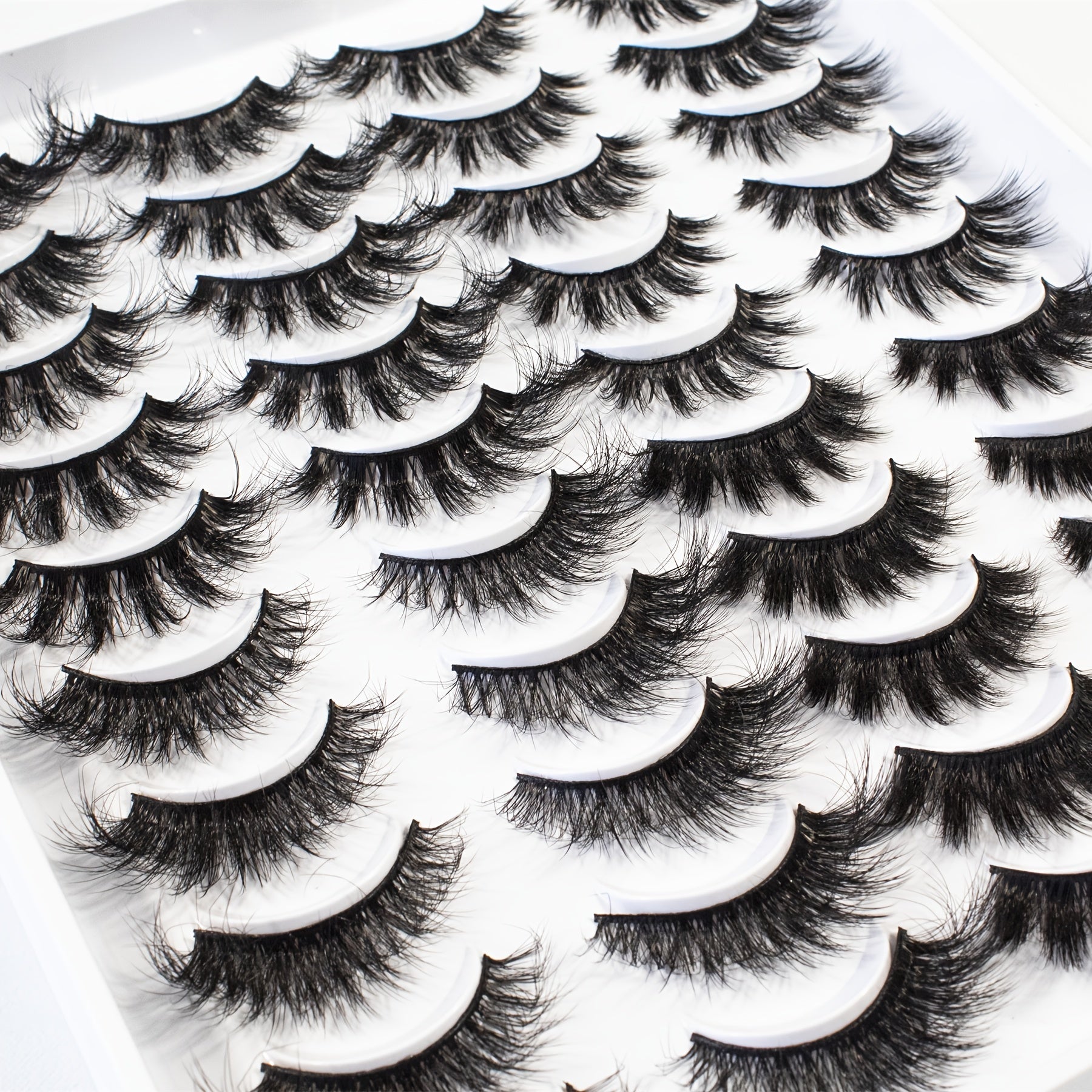 20 Pairs Soft Thick Cat Eye False Eyelashes Three-dimensional Simulation