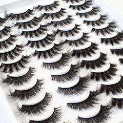20 Pairs Soft Thick Cat Eye False Eyelashes Three-dimensional Simulation