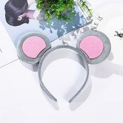Pink Mouse Ear Headband Bow Hair Accessories