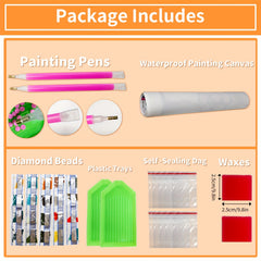 Flowing Abstract Large Diamond Painting Kit 40x90cm