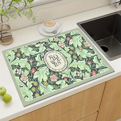 Dish Drying Pad Absorbent Mat Soft Diatom Mud Faucet Mat Toilet