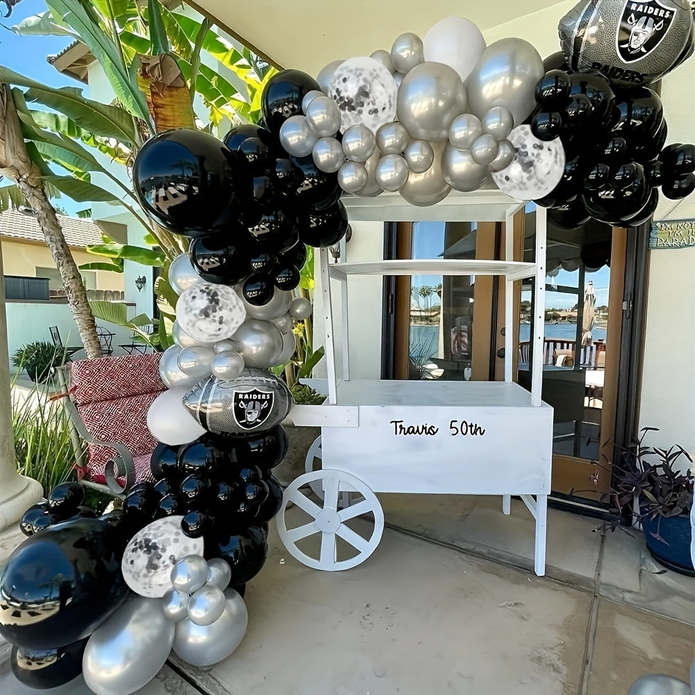 120pcs Silvery Confetti Balloon Arch Balloon Set