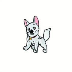 Men's Animal Brooches - Fashionable Dog & Fox Enamel Pins