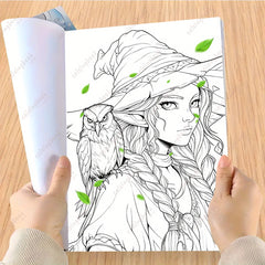 Witchies Coloring Book 29 Pages Deluxe Version for Adults