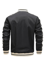 Men's Patchwork Jacket Baseball Large Size Loose Jacket