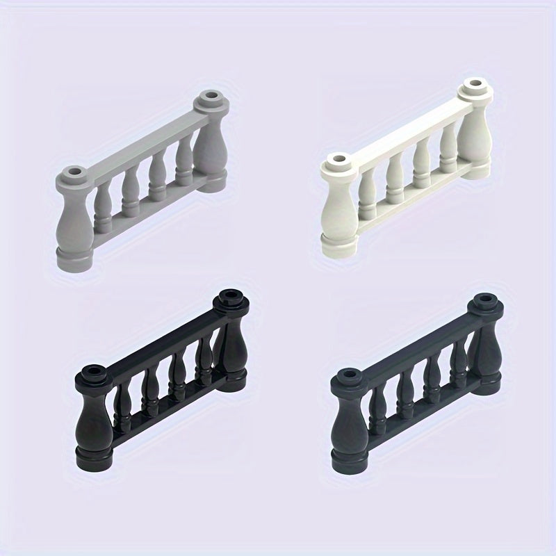 4pcs Building Block Farm Garden 1X4X2 Railing Fence DIY Animal Scene Play
