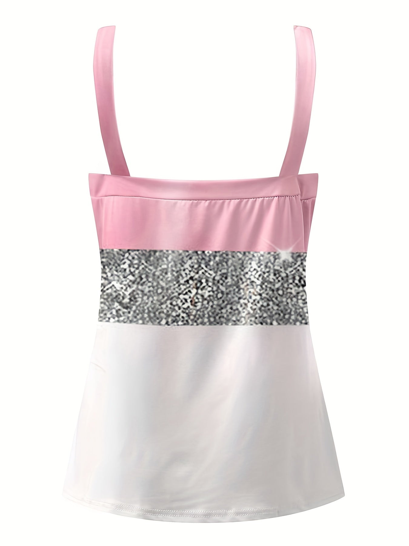  Glitter V Neck Cami Top