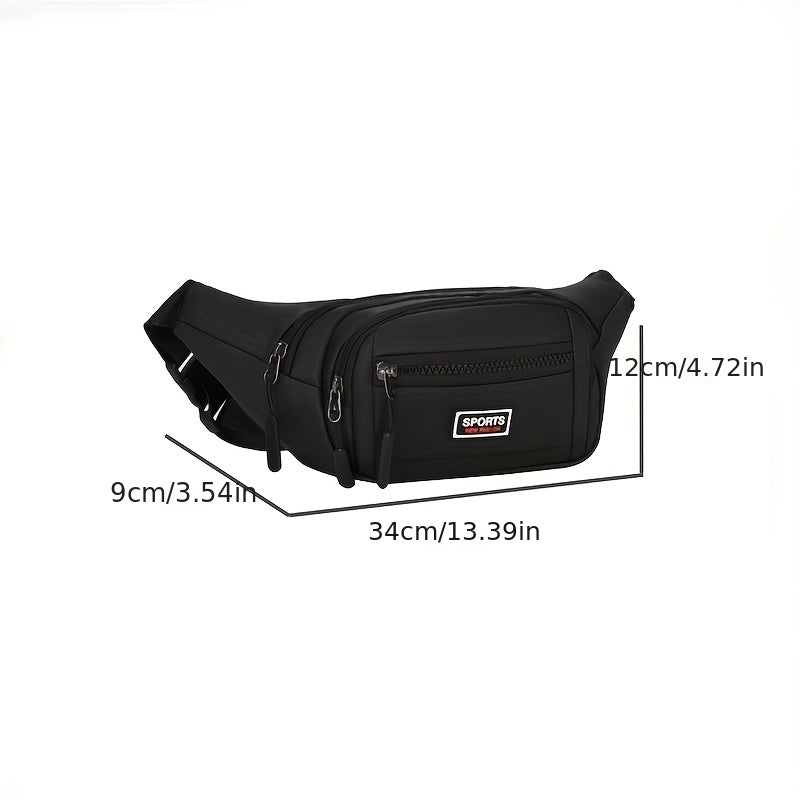 Men's Nylon Chest Bag Shoulder Backpack