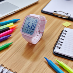 Kids Watch Waterproof Timer Alarm Clock Swimming Watch