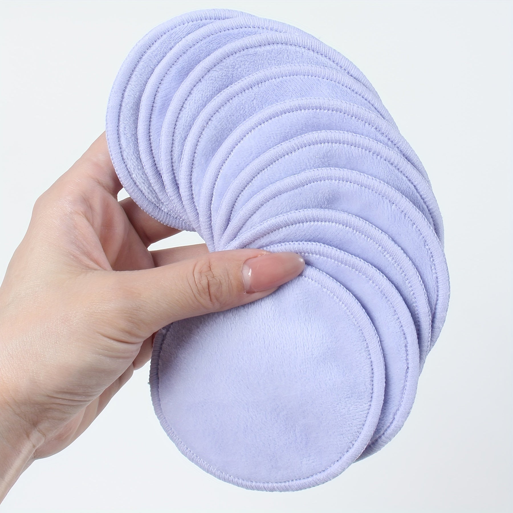 Cotton Makeup Remover Pads Unscented 20 Pack Washable Facial Cleansing Cloths
