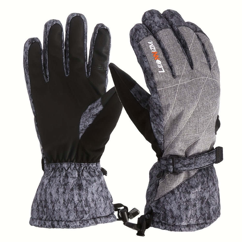 Men's Winter Ski Gloves for Cold Weather