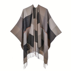 Vintage Cashmere Tassel Shawl Blanket Wraps