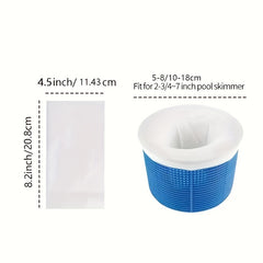 Pool Skimmer Socks Ultra Fine Mesh Filter Sock Net For Skimmer Baskets