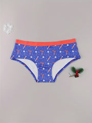3 Pack Plus Size Christmas Panties Set Women's Plus