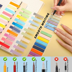 2400Pcs Morandi Sticky Tabs Book Markers
