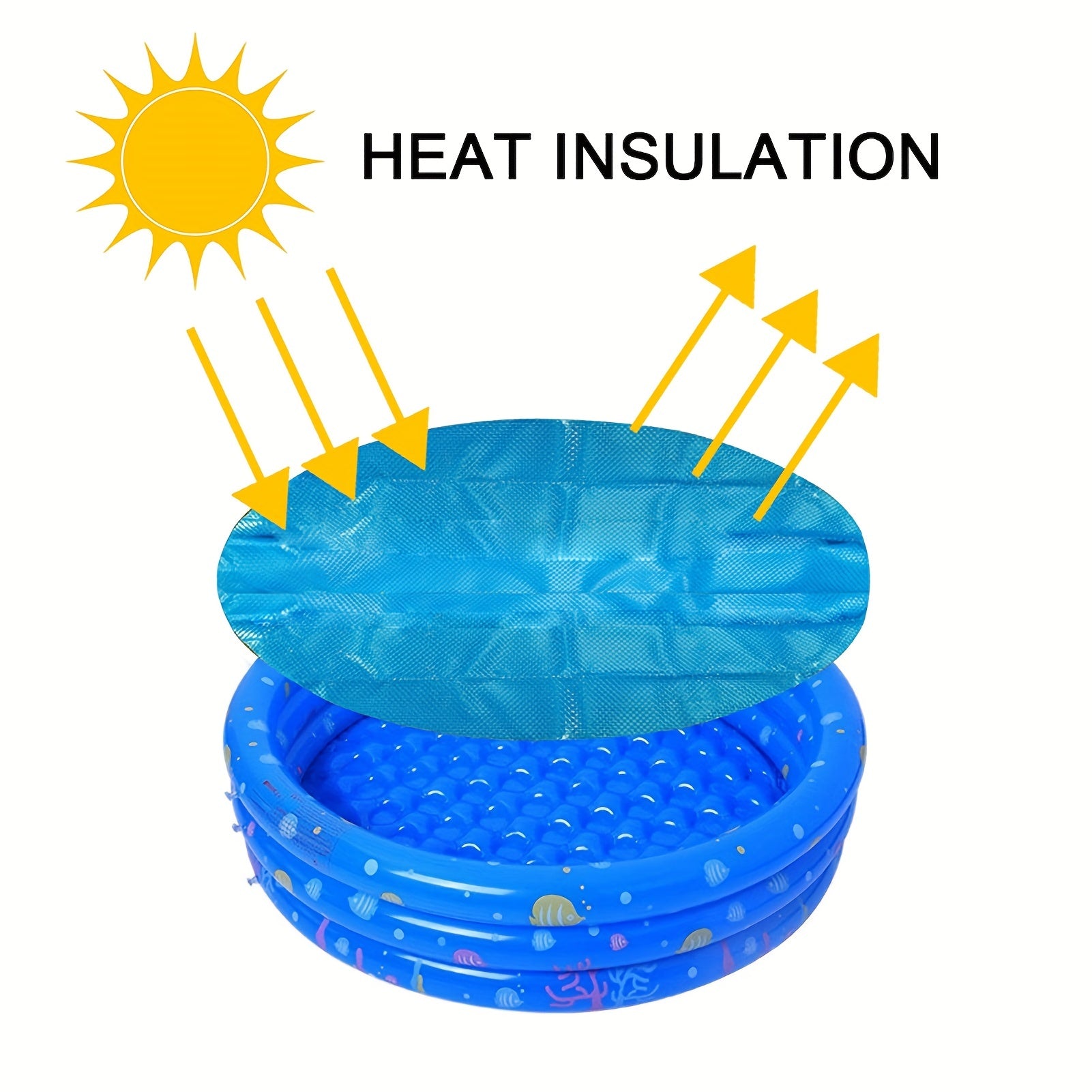Solar Pool Cover 10ft Round - Heat Retaining Blanket - Waterproof