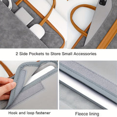 13-15.6 in Laptop Sleeve Bag Waterproof Briefcase with Organizer